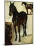 Three Studies of Horses; Trois Etudes De Chevaux, C.1823-Eugene Delacroix-Mounted Giclee Print