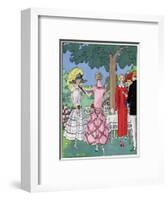 Three Summer Outfits by Jean Patou and Doucet-null-Framed Art Print