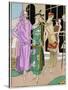 Three Summer Outfits by Molyneux, Doucet and Paul Poiret-null-Stretched Canvas