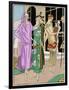 Three Summer Outfits by Molyneux, Doucet and Paul Poiret-null-Framed Art Print