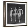 Three Sun Bathers Soaking Up Rays-Allan Grant-Framed Photographic Print