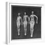 Three Sun Bathers Soaking Up Rays-Allan Grant-Framed Photographic Print