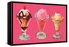 Three Sundaes-null-Framed Stretched Canvas