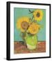 Three Sunflowers in a Vase, 1888-Vincent Van Gogh-Framed Art Print