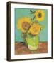 Three Sunflowers in a Vase, 1888-Vincent Van Gogh-Framed Art Print