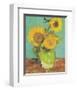 Three Sunflowers in a Vase, 1888-Vincent Van Gogh-Framed Art Print