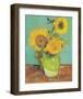 Three Sunflowers in a Vase, 1888-Vincent Van Gogh-Framed Art Print