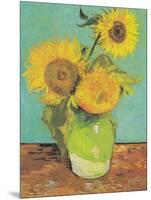 Three Sunflowers in a Vase, 1888-Vincent van Gogh-Mounted Art Print