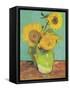 Three Sunflowers in a Vase, 1888-Vincent van Gogh-Framed Stretched Canvas