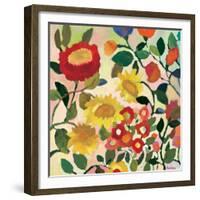 Three Sunflowers-Kim Parker-Framed Giclee Print