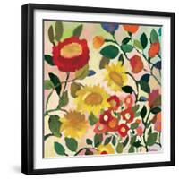 Three Sunflowers-Kim Parker-Framed Giclee Print