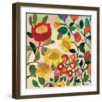 Three Sunflowers-Kim Parker-Framed Giclee Print