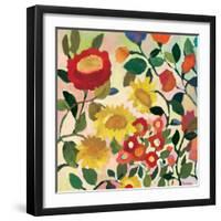 Three Sunflowers-Kim Parker-Framed Giclee Print