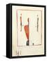 Three Suprematist Figures, C. 1921-2-Kazimir Severinovich Malevich-Framed Stretched Canvas