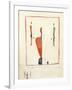 Three Suprematist Figures, C. 1921-2-Kazimir Severinovich Malevich-Framed Giclee Print