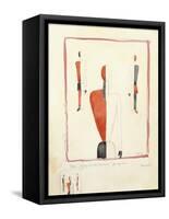 Three Suprematist Figures, C. 1921-2-Kazimir Severinovich Malevich-Framed Stretched Canvas