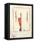 Three Suprematist Figures, C. 1921-2-Kazimir Severinovich Malevich-Framed Stretched Canvas