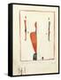 Three Suprematist Figures, C. 1921-2-Kazimir Severinovich Malevich-Framed Stretched Canvas