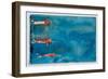 Three Swimmers, 2023 (W/C)-Graham Dean-Framed Giclee Print