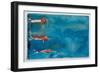 Three Swimmers, 2023 (W/C)-Graham Dean-Framed Giclee Print