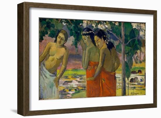 Three Tahitian Women, 1896-Paul Gauguin-Framed Giclee Print