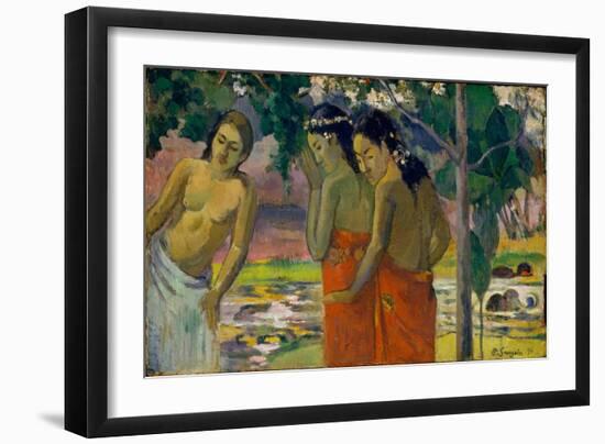 Three Tahitian Women, 1896-Paul Gauguin-Framed Giclee Print