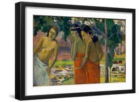 Three Tahitian Women, 1896-Paul Gauguin-Framed Giclee Print