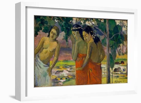 Three Tahitian Women, 1896-Paul Gauguin-Framed Giclee Print