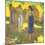 Three Tahitian Women Against a Yellow Background, 1899-Paul Gauguin-Mounted Giclee Print