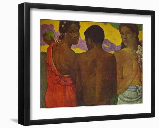 'Three Tahitians', 1899 (1935)-Paul Gauguin-Framed Giclee Print