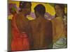 'Three Tahitians', 1899 (1935)-Paul Gauguin-Mounted Giclee Print