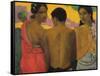 Three Tahitians, 1899-Paul Gauguin-Framed Stretched Canvas