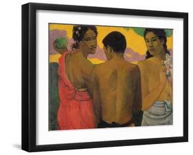 Three Tahitians, 1899-Paul Gauguin-Framed Giclee Print