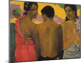 Three Tahitians, 1899-Paul Gauguin-Mounted Giclee Print