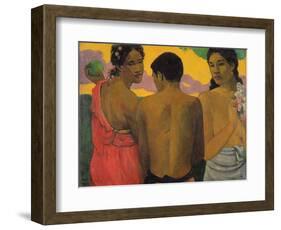 Three Tahitians, 1899-Paul Gauguin-Framed Giclee Print