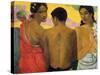 Three Tahitians by Paul Gauguin-Paul Gauguin-Stretched Canvas