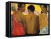 Three Tahitians-Paul Gauguin-Framed Stretched Canvas