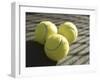 Three Tennis Balls-null-Framed Premium Photographic Print