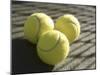 Three Tennis Balls-null-Mounted Premium Photographic Print