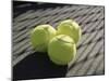 Three Tennis Balls-null-Mounted Premium Photographic Print