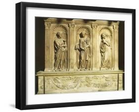 Three Theological Virtues, Detail from Antipope John XXIII's Tomb-Donatello-Framed Giclee Print