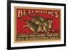 Three Tiger - Best Matches-null-Framed Premium Giclee Print