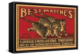 Three Tiger - Best Matches-null-Framed Stretched Canvas
