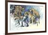 Three Tigers in the Circus-Wayland Moore-Framed Serigraph