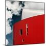 Three Tiny Windows in Red Wall-Gilbert Claes-Mounted Giclee Print
