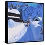 Three Tobogganers, La Clusaz, France, 2017-Andrew Macara-Framed Stretched Canvas