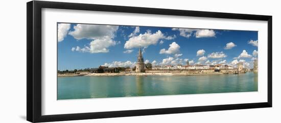 Three Towers at the Port of La Rochelle, Charente-Maritime, Poitou-Charentes, France-null-Framed Photographic Print