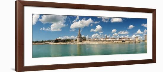 Three Towers at the Port of La Rochelle, Charente-Maritime, Poitou-Charentes, France-null-Framed Photographic Print