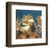 Three Towers in Grauertal-Eugen Bracht-Framed Art Print