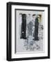 Three Towers-Enrico Varrasso-Framed Art Print